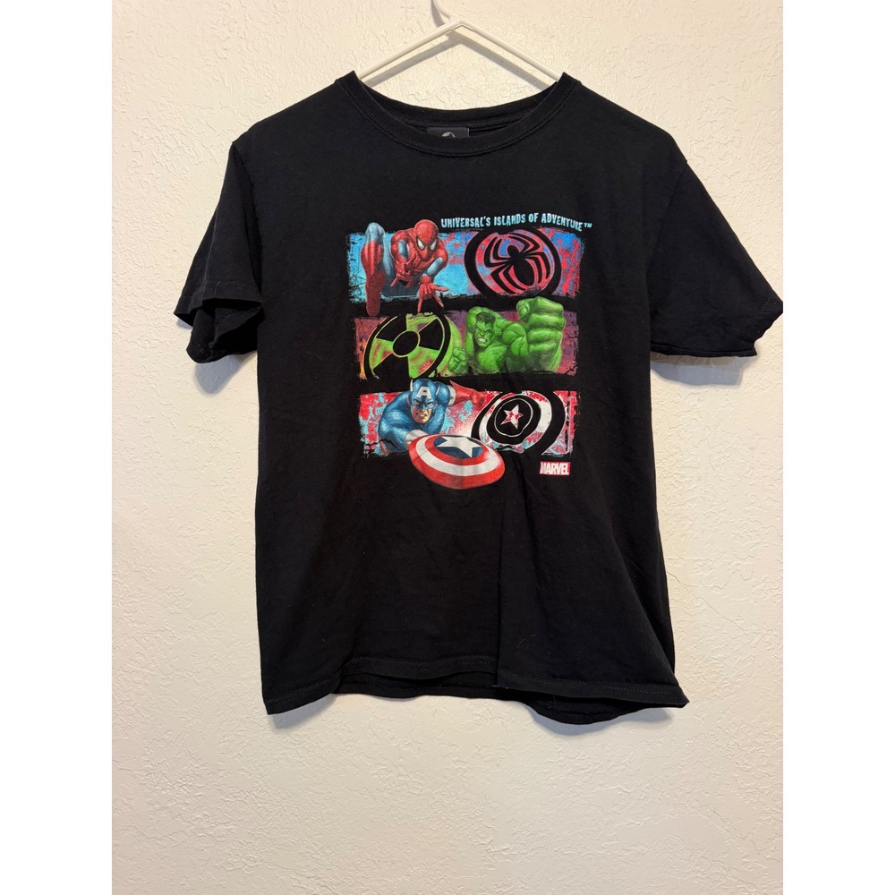 Universal Studios Marvel Islands of Adventure Youth T-Shirt Black Large 2021